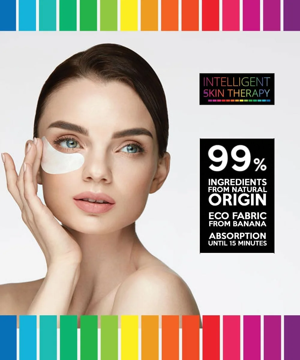 پد زیر چشم تقویت کننده درمان هوشمند پوست - ساخت اتحادیه اروپا - ورق فیبر موز 100% زیست تخریب پذیر - بدون تست حیوانی - فرمول 100% گیاهی و طبیعی - 1 جفت - اسید هیالورونیک پد زیر چشم تقویت کننده درمان هوشمند پوست - ساخت اتحادیه اروپا - ورق فیبر موز 100% زیست تخریب پذیر - بدون تست حیوانی - فرمول 100% گیاهی و طبیعی - 1 جفت - اسید هیالورونیک