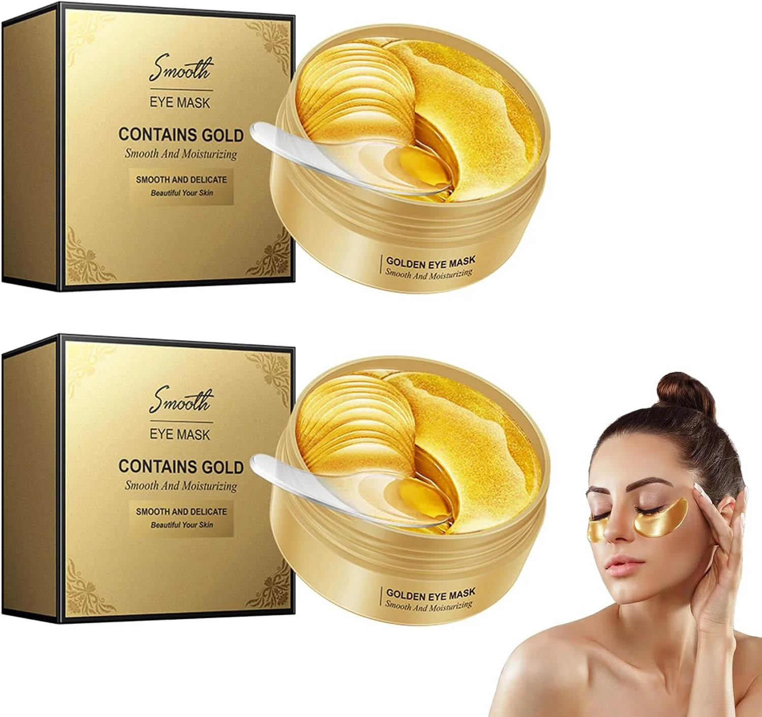 پد چشم 120 عددی، ماسک چشم ضد پیری، ماسک پد چشم مرطوب کننده، مناسب برای رفع سیاهی دور چشم، چین و چروک، مناسب برای آقایان و بانوان