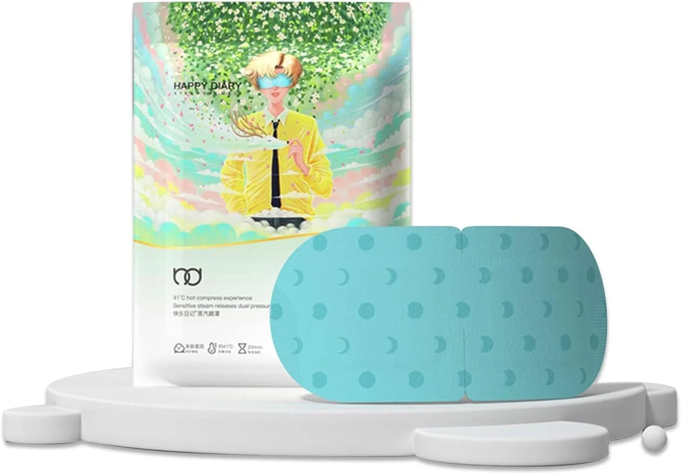 ماسک چشم بخار گرم مومو بیر، بسته 7 عددی، برای خشکی چشم، ماسک گرم چشم اسپا، تسکین خستگی چشم، ماسک خواب گرم برای پف چشم، پدهای کمپرس گرم مرطوب یکبار مصرف برای خواب (بدون عطر)، یک سایز