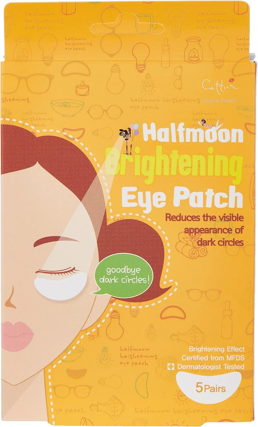 پد زیر چشم روشن کننده هلال ماه CETTUA C&S، ۵ بسته ۲ عددی: ۵۹۴۲۱۸