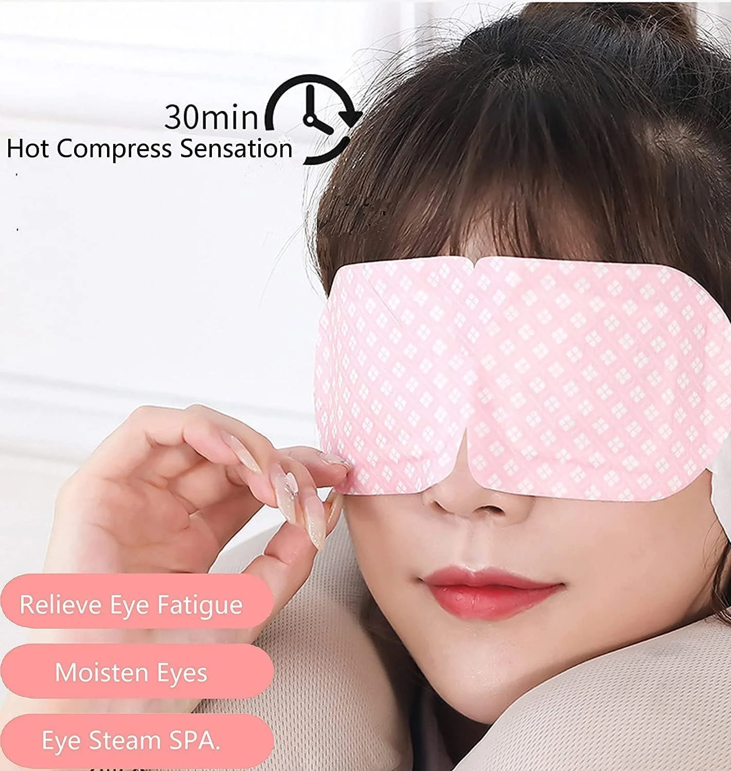 ماسک چشم بخار SYOSI، ماسک چشم برای سیاهی و پف زیر چشم، تسکین سردرد، تسکین خشکی چشم، کاهش استرس، رفع خستگی چشم، استفاده قبل از خواب می تواند به بهبود کیفیت خواب کمک کند - 14 عدد