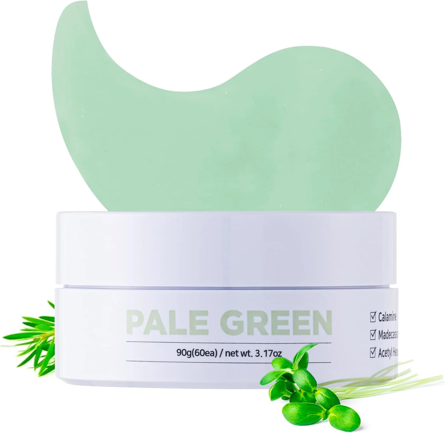 پچ دور چشم پاستیلی سبز کم رنگ هاژه جین (30 جفت) 90 گرم / 60 عدد مناسب انواع پوست