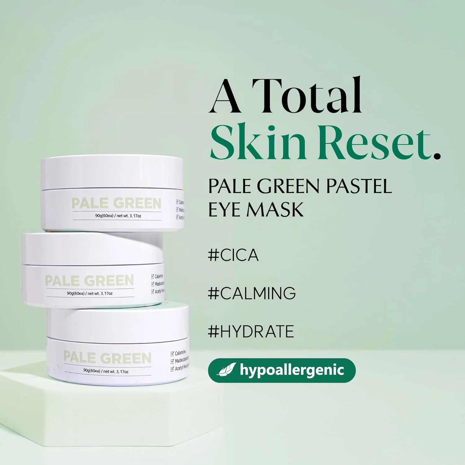 پچ دور چشم پاستیلی سبز کم رنگ هاژه جین (30 جفت) 90 گرم / 60 عدد مناسب انواع پوست پچ دور چشم پاستیلی سبز کم رنگ هاژه جین (30 جفت) 90 گرم / 60 عدد مناسب انواع پوست