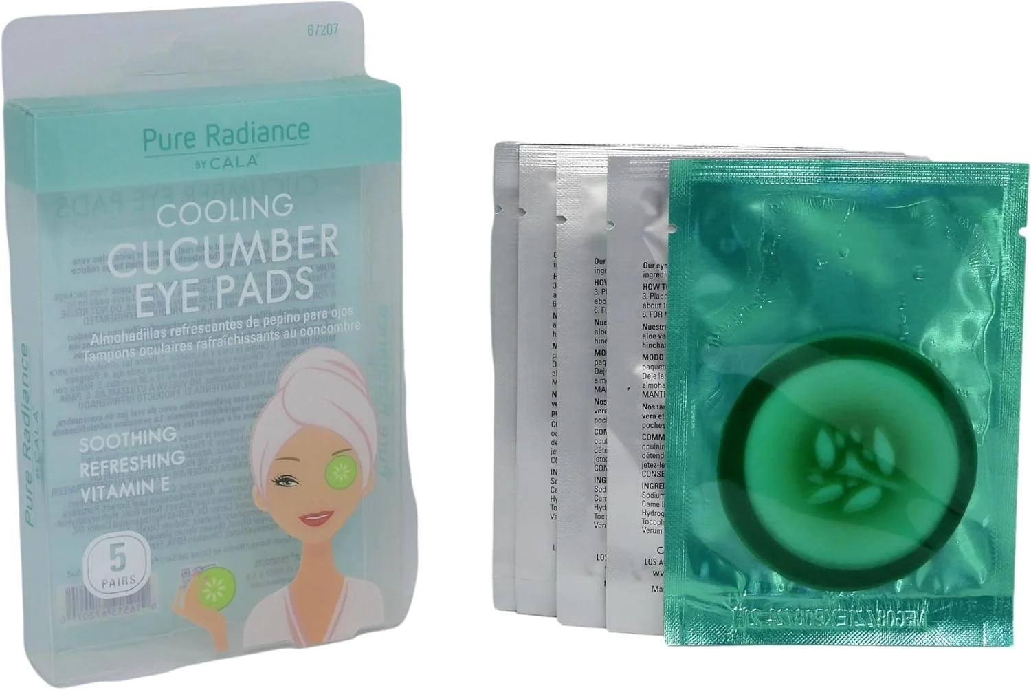 پدهای خنک کننده چشم خیار کالا، 5 عدد