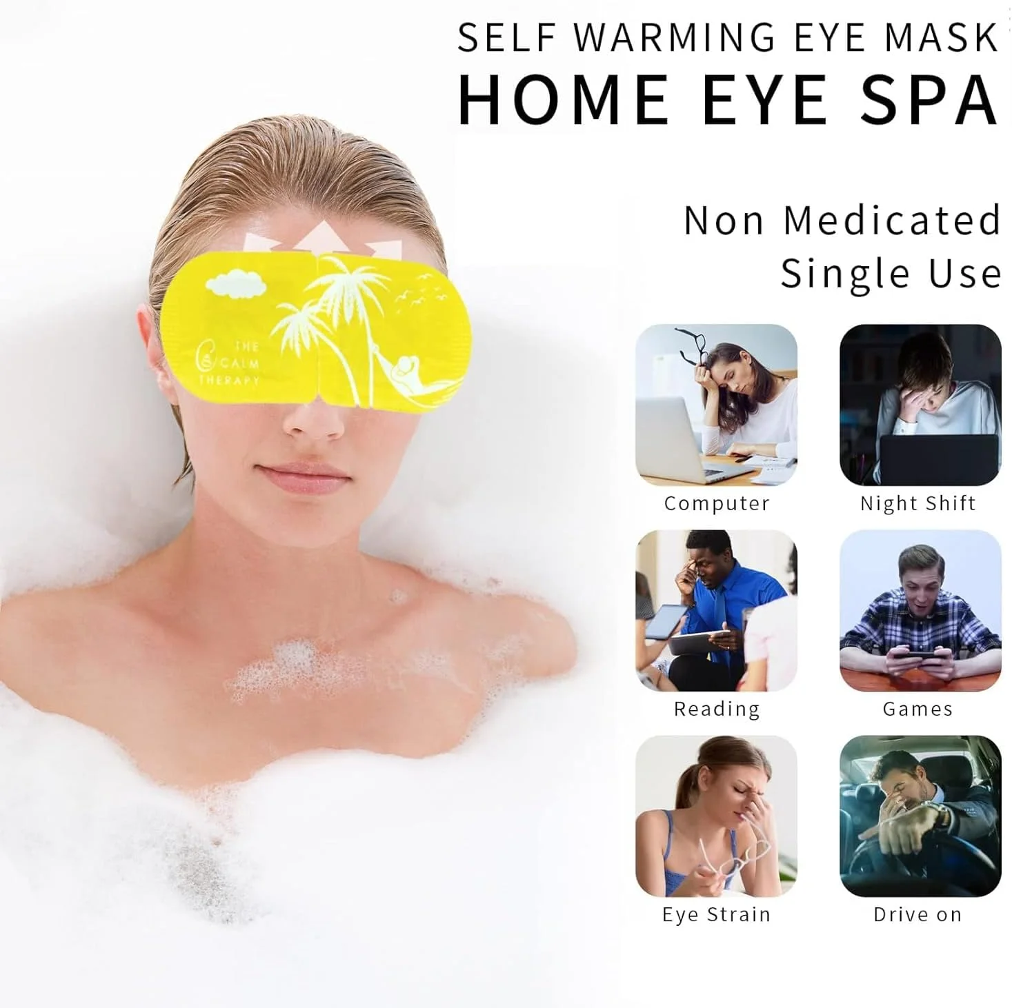 ماسک چشم گرم KASTWAVE، 5 جفت ماسک چشم بخار، ماسک چشم گرم برای خشکی چشم، ماسک چشم گرم مراقبت از چشم، آرامش و خستگی چشم، پد چشم کمپرس گرم مرطوب یکبار مصرف (بابونه) ماسک چشم گرم KASTWAVE، 5 جفت ماسک چشم بخار، ماسک چشم گرم برای خشکی چشم، ماسک چشم گرم مراقبت از چشم، آرامش و خستگی چشم، پد چشم کمپرس گرم مرطوب یکبار مصرف (بابونه)