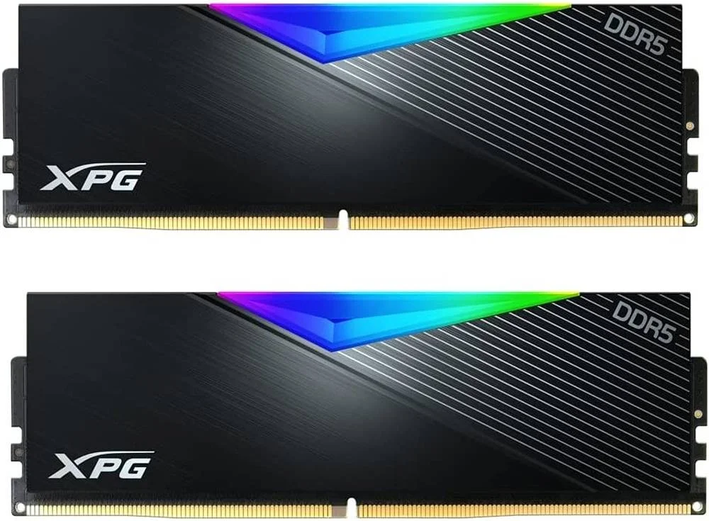رم دسکتاپ ایدیتا XPG Lancer RGB با ظرفیت 32 گیگابایت (2x16GB)، سرعت حافظه 7200 مگاهرتز، تاخیر CAS 34، ولتاژ 1.40 ولت، Intel XMP 3.0، هیت سینک یکپارچه، Unbuffered، ECC، مشکی | AX5U7200C3416G-DCLARBK رم دسکتاپ ایدیتا XPG Lancer RGB با ظرفیت 32 گیگابایت (2x16GB)، سرعت حافظه 7200 مگاهرتز، تاخیر CAS 34، ولتاژ 1.40 ولت، Intel XMP 3.0، هیت سینک یکپارچه، Unbuffered، ECC، مشکی | AX5U7200C3416G-DCLARBK