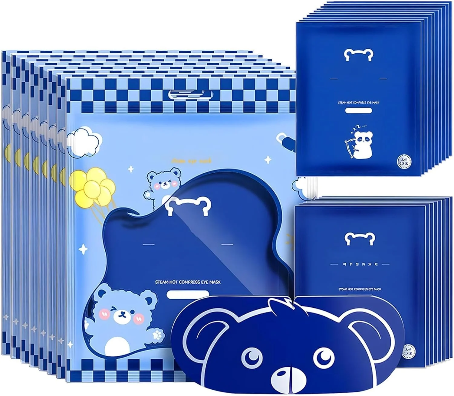 ماسک چشم بخار 20 عددی، ماسک چشم گرم کننده خودکار، پد چشم کمپرس گرم مرطوب یکبار مصرف، ست هدیه خواب برای رفع خستگی، سیاهی دور چشم، آرامش و راحتی