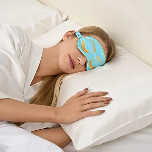 چشم بند خواب زنانه، چشم بند زیبا، چشم بند خواب، پوشش چشم، چشم بند خواب (آبی)