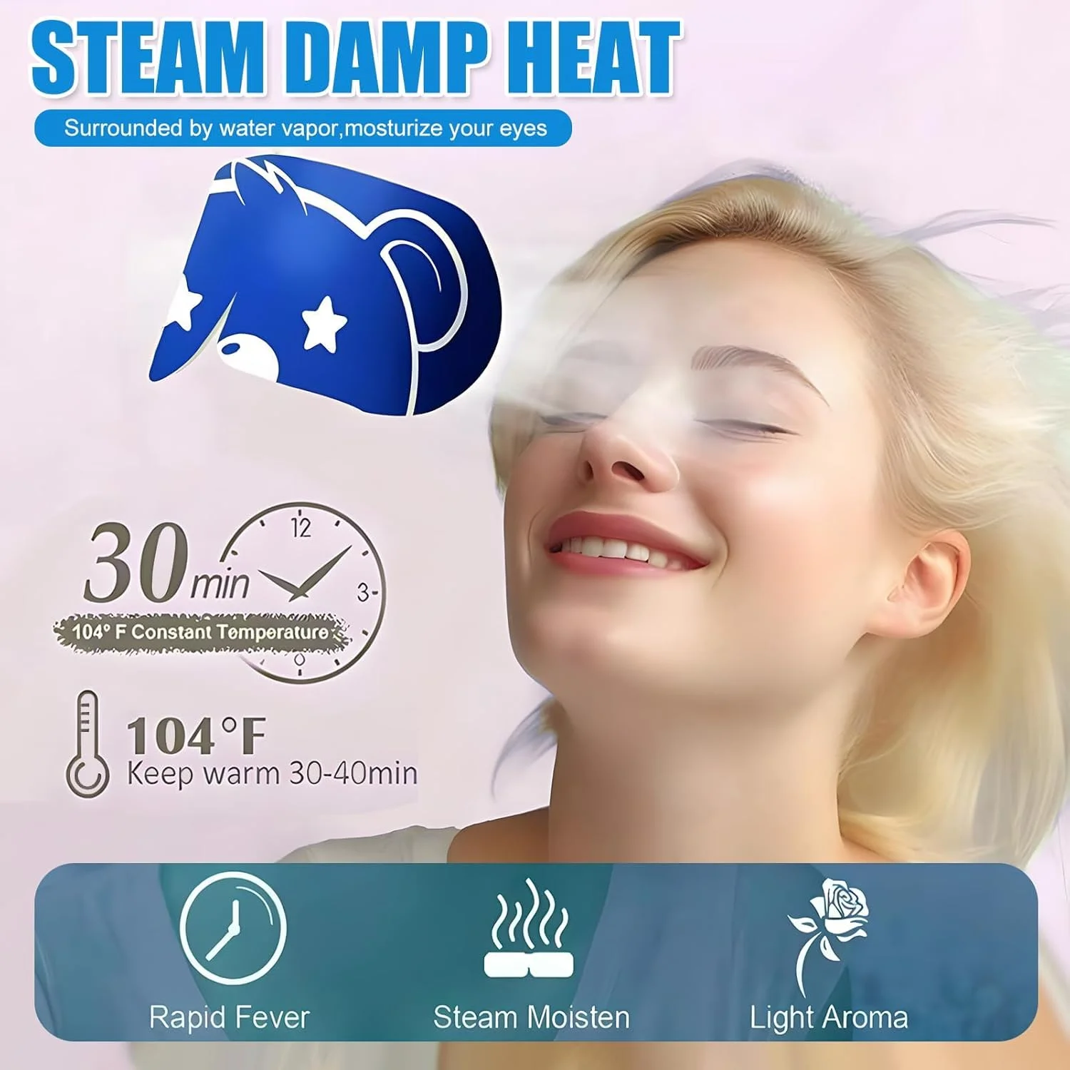 ماسک چشم بخار 20 عددی، ماسک چشم گرم کننده خودکار، پد چشم کمپرس گرم مرطوب یکبار مصرف، ست هدیه خواب برای رفع خستگی، سیاهی دور چشم، آرامش و راحتی ماسک چشم بخار 20 عددی، ماسک چشم گرم کننده خودکار، پد چشم کمپرس گرم مرطوب یکبار مصرف، ست هدیه خواب برای رفع خستگی، سیاهی دور چشم، آرامش و راحتی