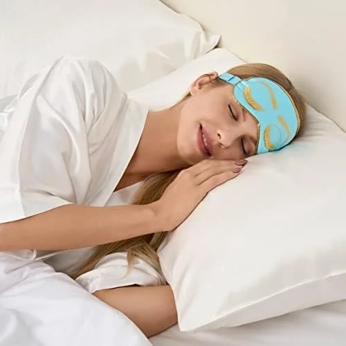 چشم بند خواب زنانه، چشم بند زیبا، چشم بند خواب، پوشش چشم، چشم بند خواب (آبی)