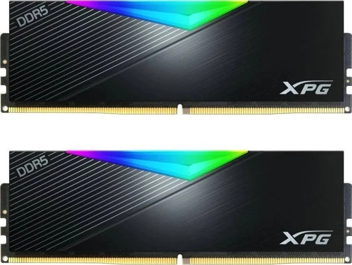 رم ای‌دیتا XPG Lancer RGB 32GB (دو عدد 16GB)، حافظه DDR5، سرعت تست شده 5200MHz، تاخیر CL38، کیت دو کاناله، PC5-41600، 1.25 ولت، Intel XMP 3.0، هیت سینک یکپارچه، Unbuffered، ECC، | AX5U5200C3816G-DCLARBK