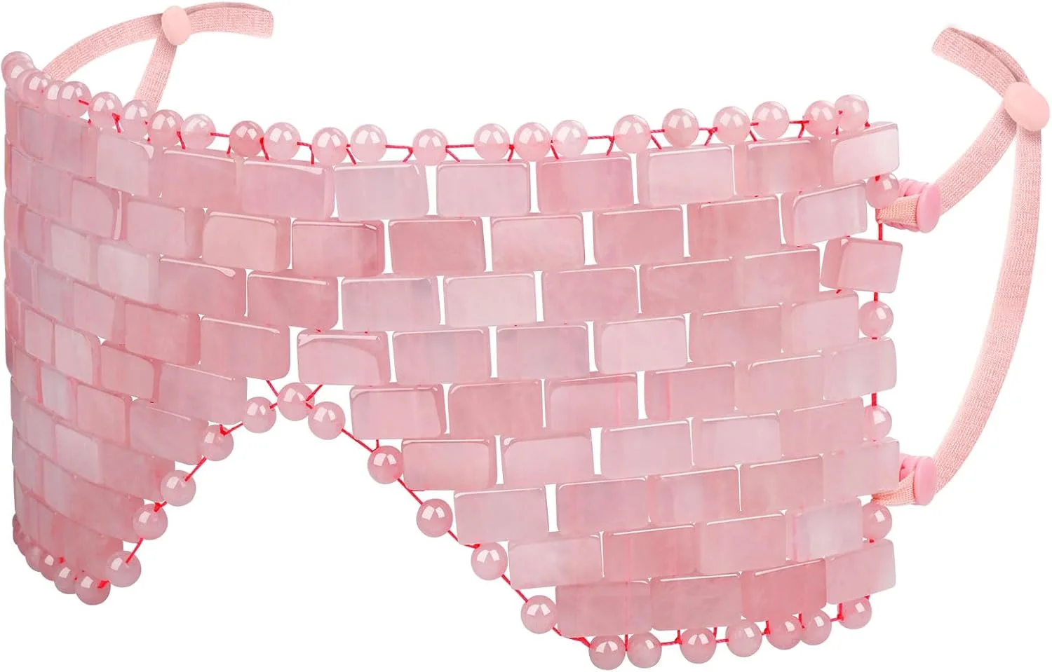 ماسک چشم یشم Gemshan، ماسک صورت رز کوارتز، خنک کننده سنگ قیمتی، کاهش پف چشم، ضد پیری، قابل استفاده به صورت گرم یا سرد