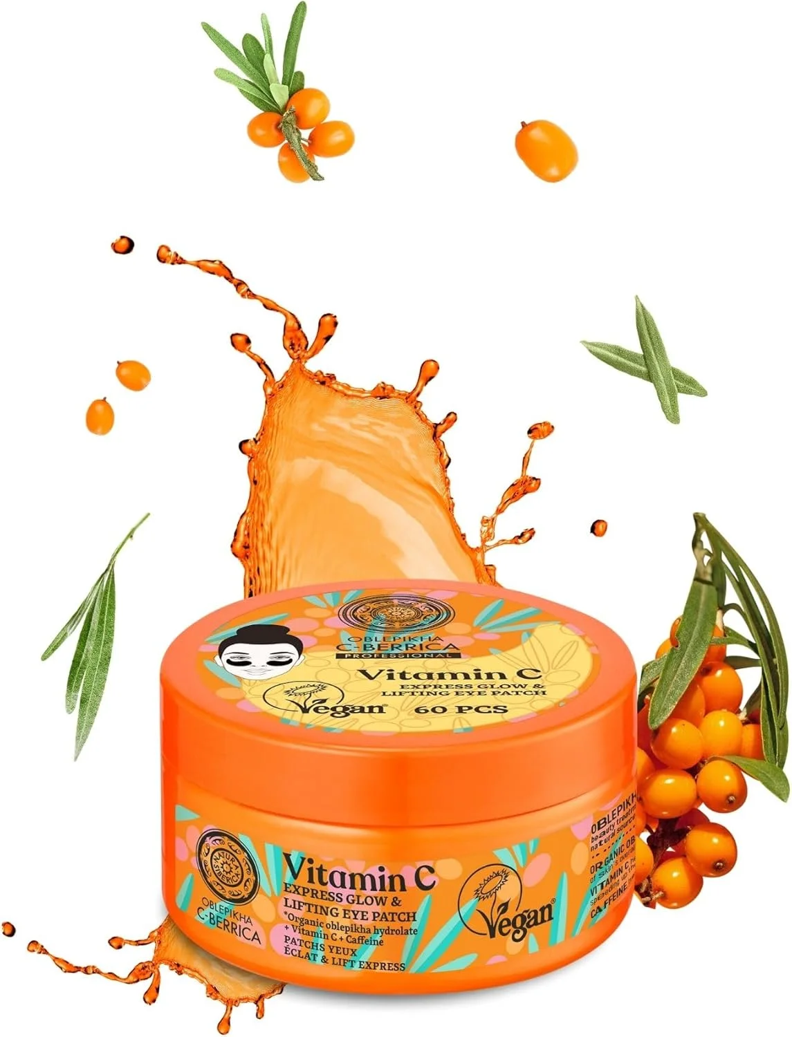 پچ دور چشم درخشان کننده و لیفتینگ سریع ناتورا سیبریکا C-BERRICA، 60 عدد