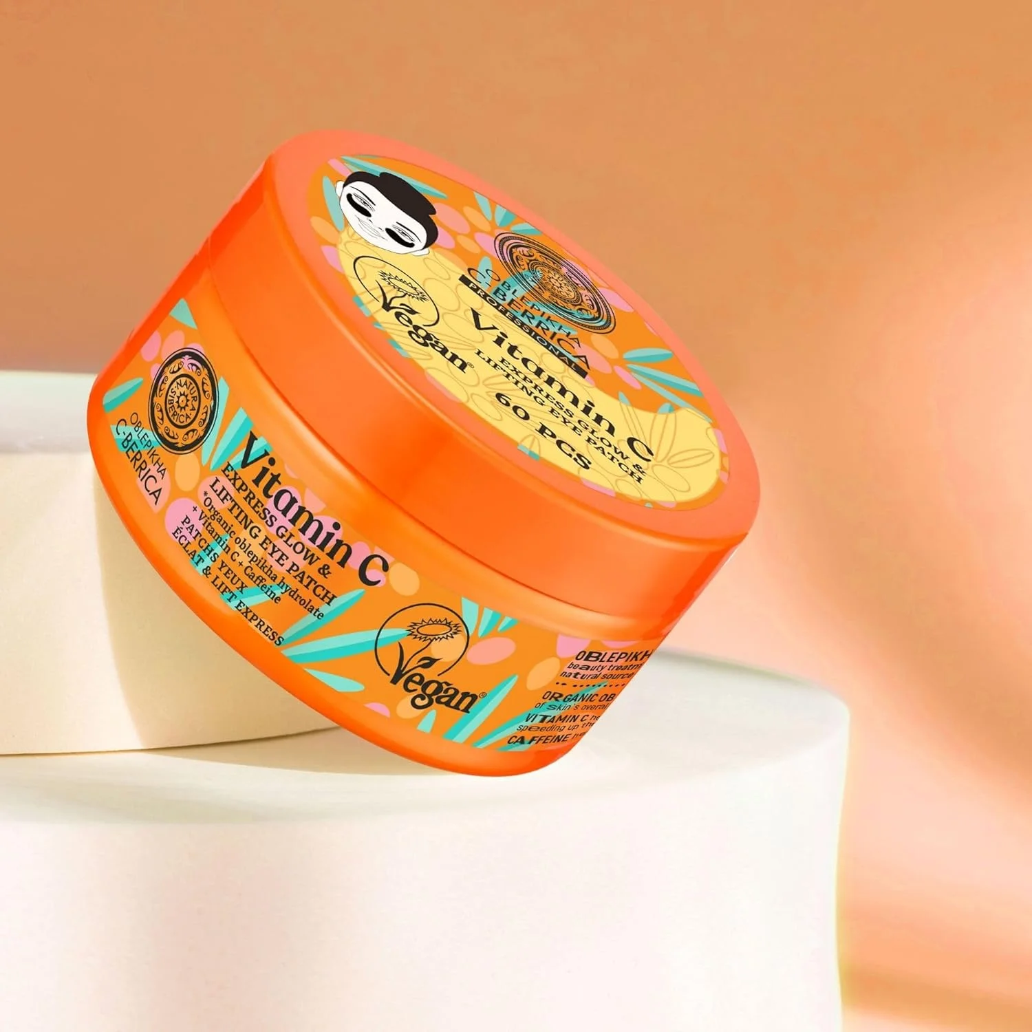 پچ دور چشم درخشان کننده و لیفتینگ سریع ناتورا سیبریکا C-BERRICA، 60 عدد