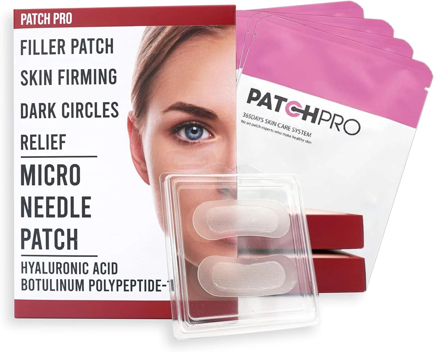 پچ سوزنی میکرو PATCH PRO - پچ های سوزنی ریز اسید هیالورونیک برای خطوط ریز، چروک های چشم، سیاهی دور چشم، خطوط پیشانی، پچ های پرکننده چروک 8 عدد