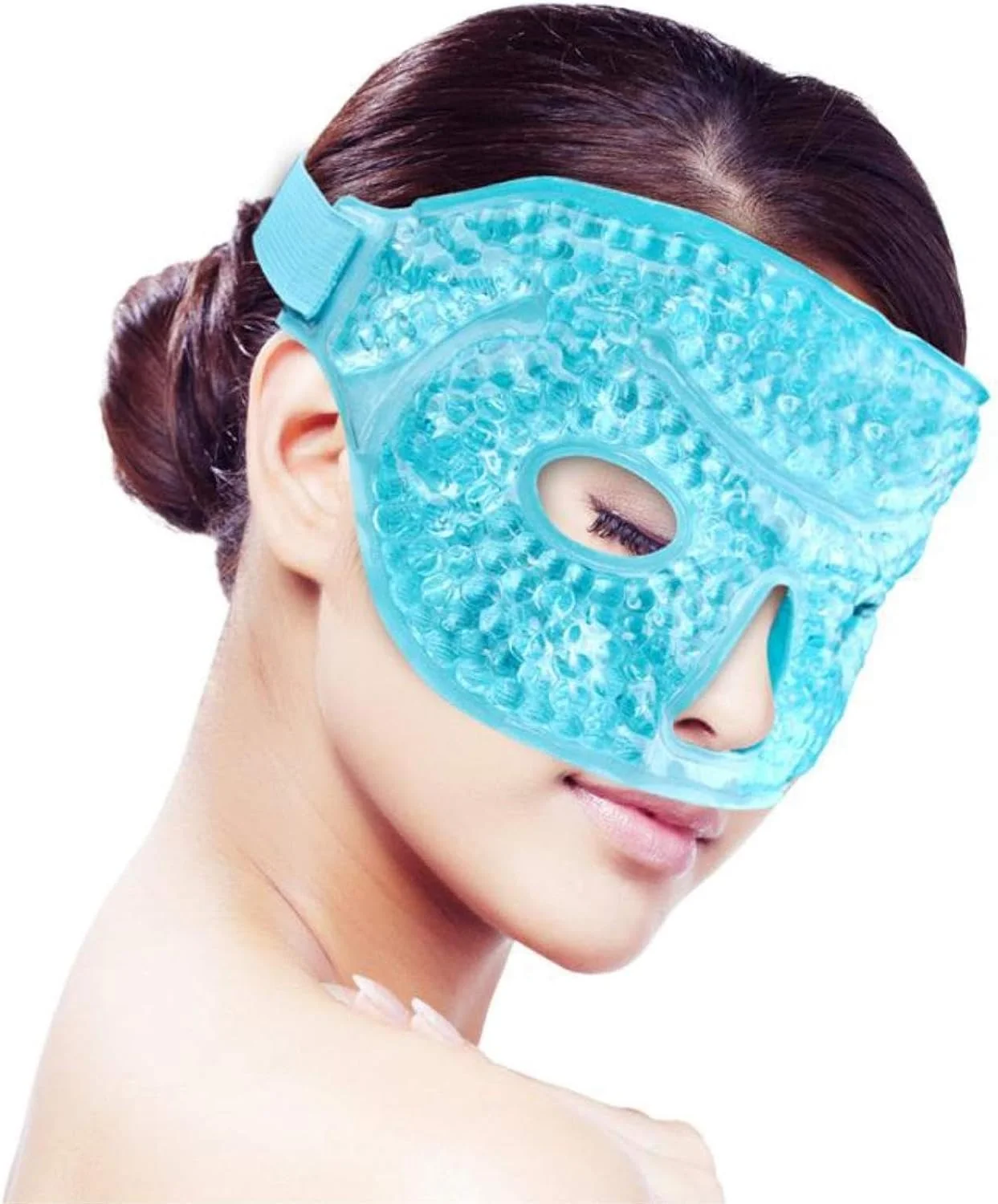 ماسک صورت ژله‌ای Tazweeq مدل Ice رنگ آبی