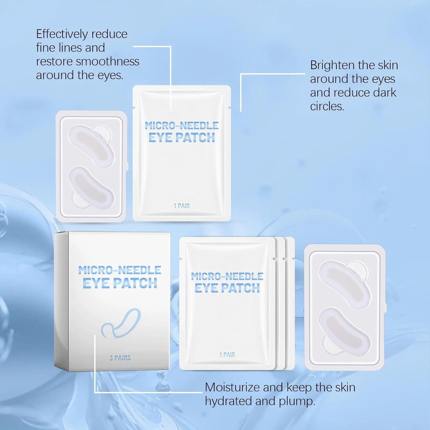 پدهای زیر چشم ضد چروک، ماسک چشم، پد سفت کننده ضد چروک برای پف و سیاهی دور چشم، ماسک مرطوب کننده چشم برای خطوط ریز، 3 جفت (02) پدهای زیر چشم ضد چروک، ماسک چشم، پد سفت کننده ضد چروک برای پف و سیاهی دور چشم، ماسک مرطوب کننده چشم برای خطوط ریز، 3 جفت (02)