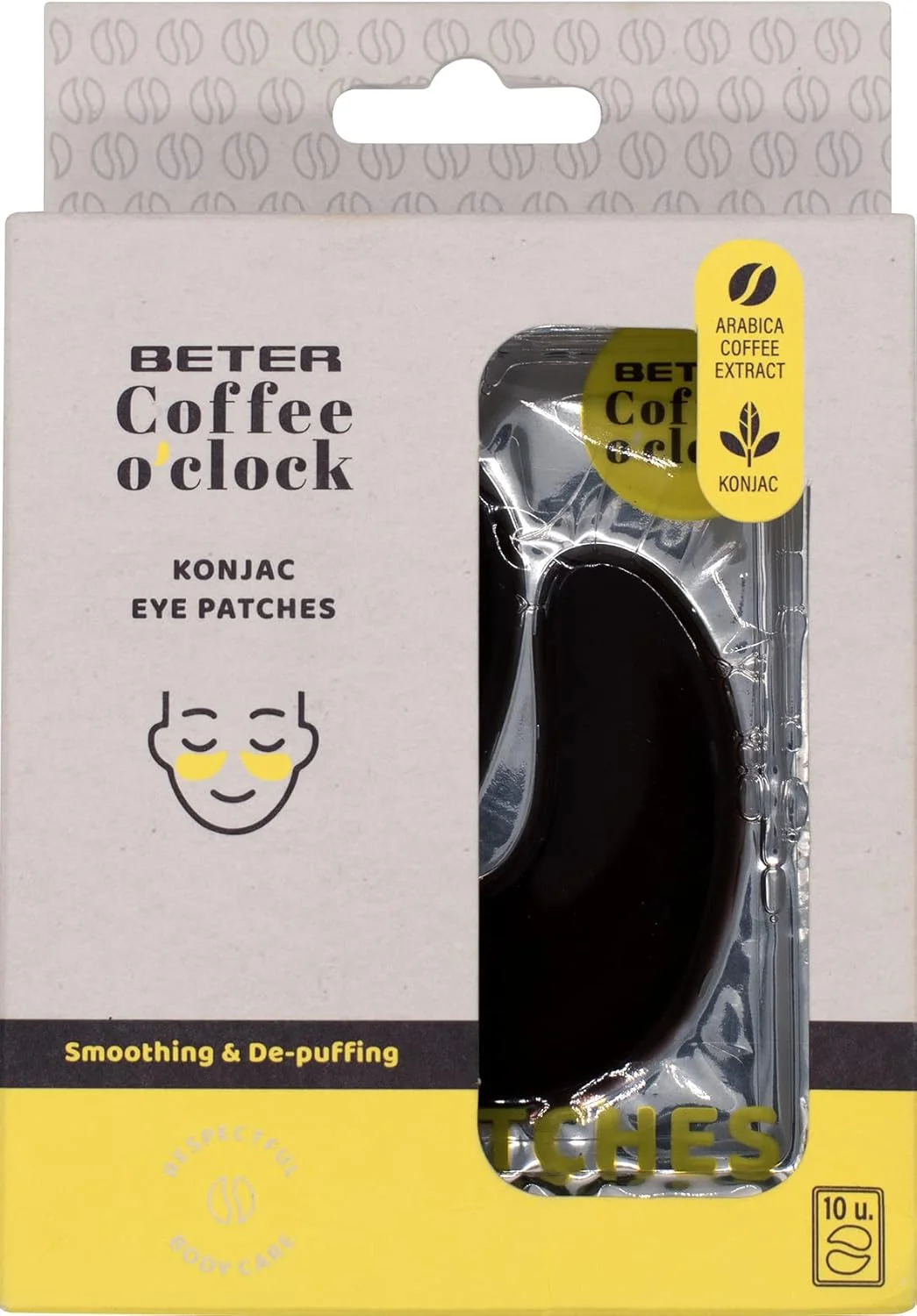 بِتِر - پدهای دور چشم حاوی فیبر گیاهی کنجاک - قهوه تایم - بسته 10 جفتی بِتِر - پدهای دور چشم حاوی فیبر گیاهی کنجاک - قهوه تایم - بسته 10 جفتی