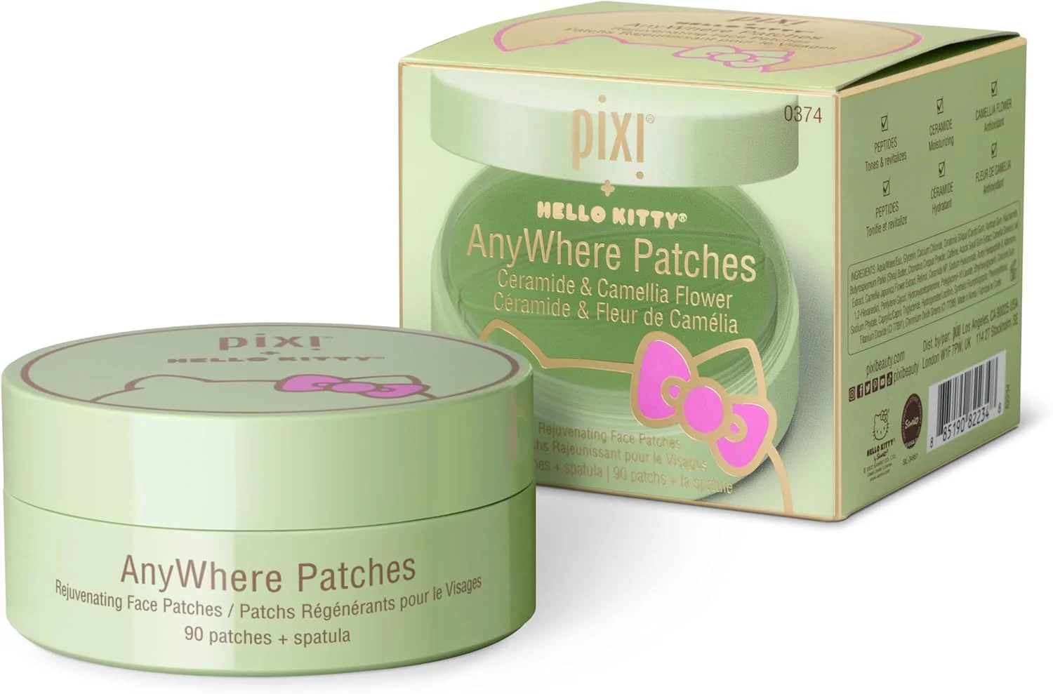 پچ های احیا کننده پوست Pixi Beauty Skintreats + Hello Kitty AnyWhere - 90 عدد - نسخه محدود پچ های احیا کننده پوست Pixi Beauty Skintreats + Hello Kitty AnyWhere - 90 عدد - نسخه محدود