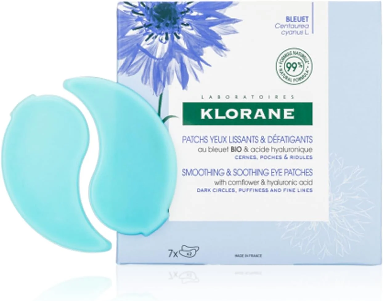 پد زیر چشم حاوی گل گندم ارگانیک و هیالورونیک اسید کلوران، ضد خستگی و طراوت بخش پد زیر چشم حاوی گل گندم ارگانیک و هیالورونیک اسید کلوران، ضد خستگی و طراوت بخش