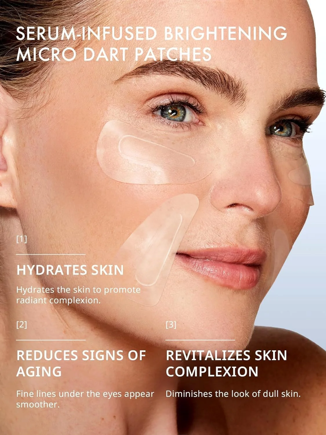 پچ های میکرو دارت حاوی سرم Deepcare+ Depology | ماسک چشم 4 جفتی | پچ های زیر چشم برای خطوط ریز | ماسک چشم آبرسان با پپتیدها | آمینو اسیدها | و مولکول های سنتز شده