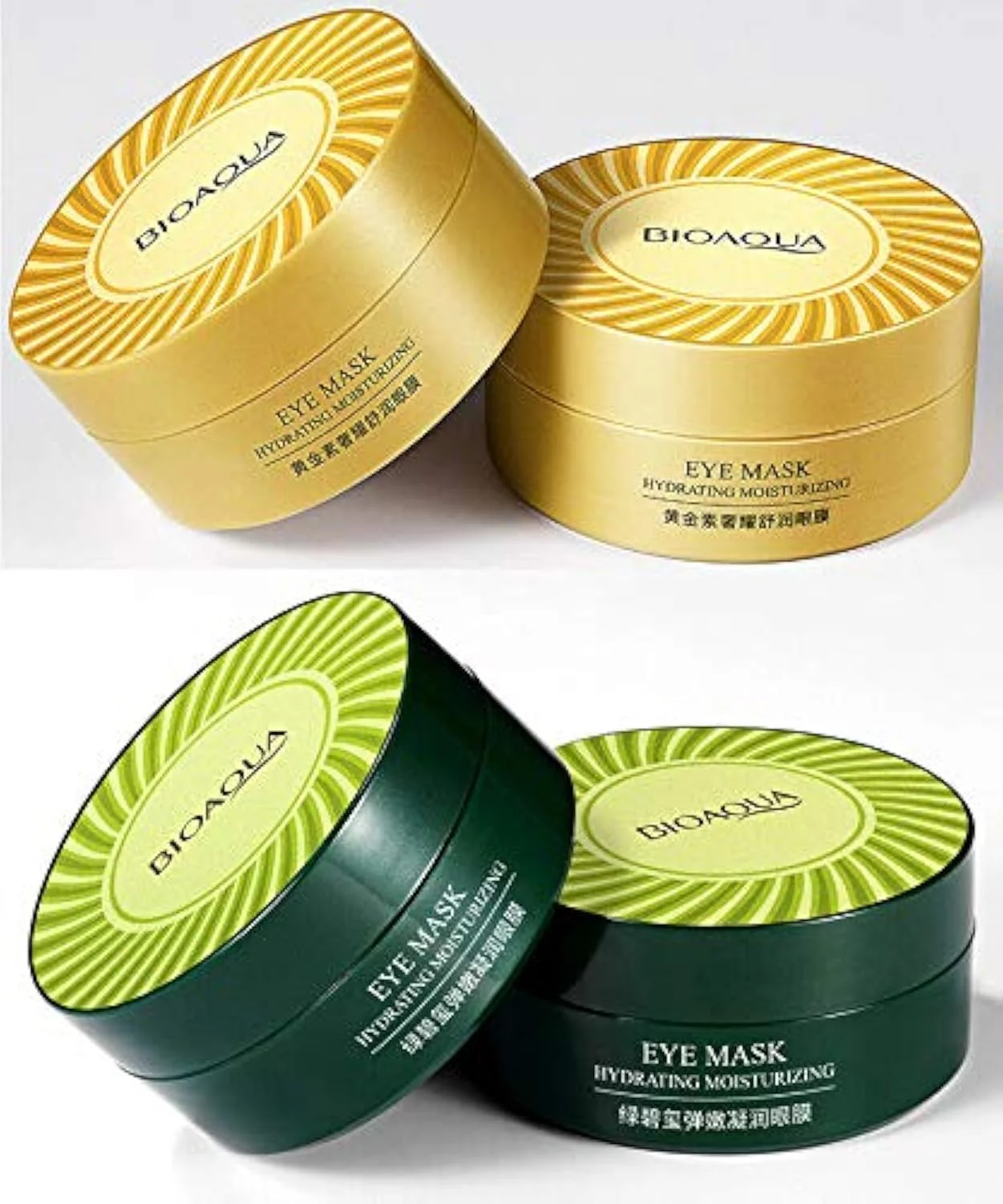 ماسک دور چشم بایوآکوا 30 جفتی، مرطوب کننده، آبرسان، ضد چروک، ضد پیری، رفع تیرگی دور چشم، صاف کننده، مغذی و طراوت بخش (طلایی)