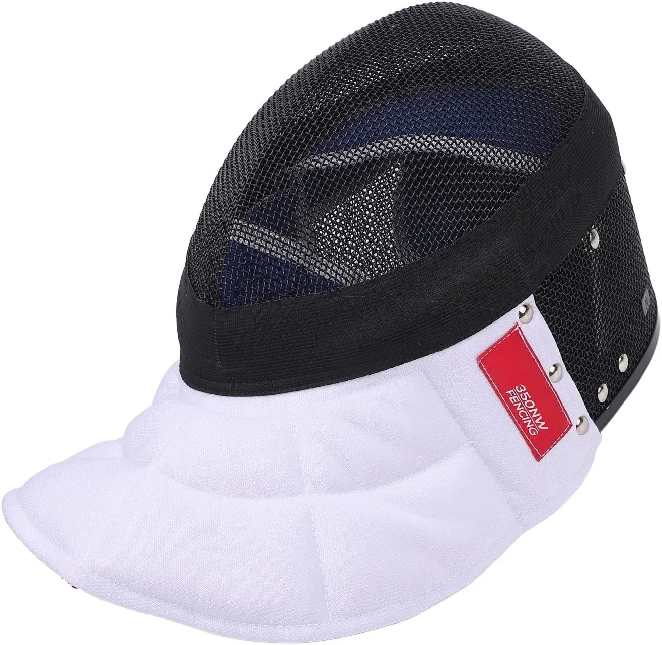 ماسک شمشیربازی اپه، محافظ صورت شمشیربازی با پوشش پارچه ای، توری فولادی کربنی مقاوم در برابر ضربه و تنفس پذیر، استاندارد CE 350N