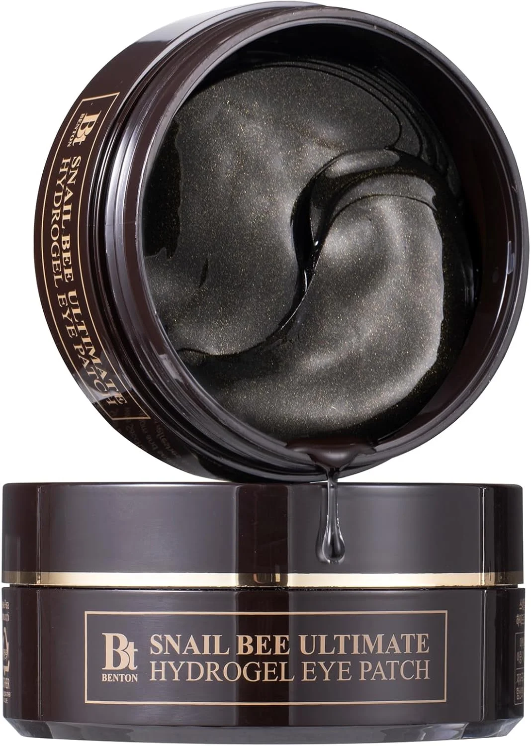 پچ زیر چشم هیدروژل حلزون و زنبور بنتون 60 عددی - حاوی فیلتر ترشحات حلزون و عصاره جلبک دریایی، مغذی و آبرسان پوست دور چشم و کاهش چروک، تسکین دهنده و خنک کننده