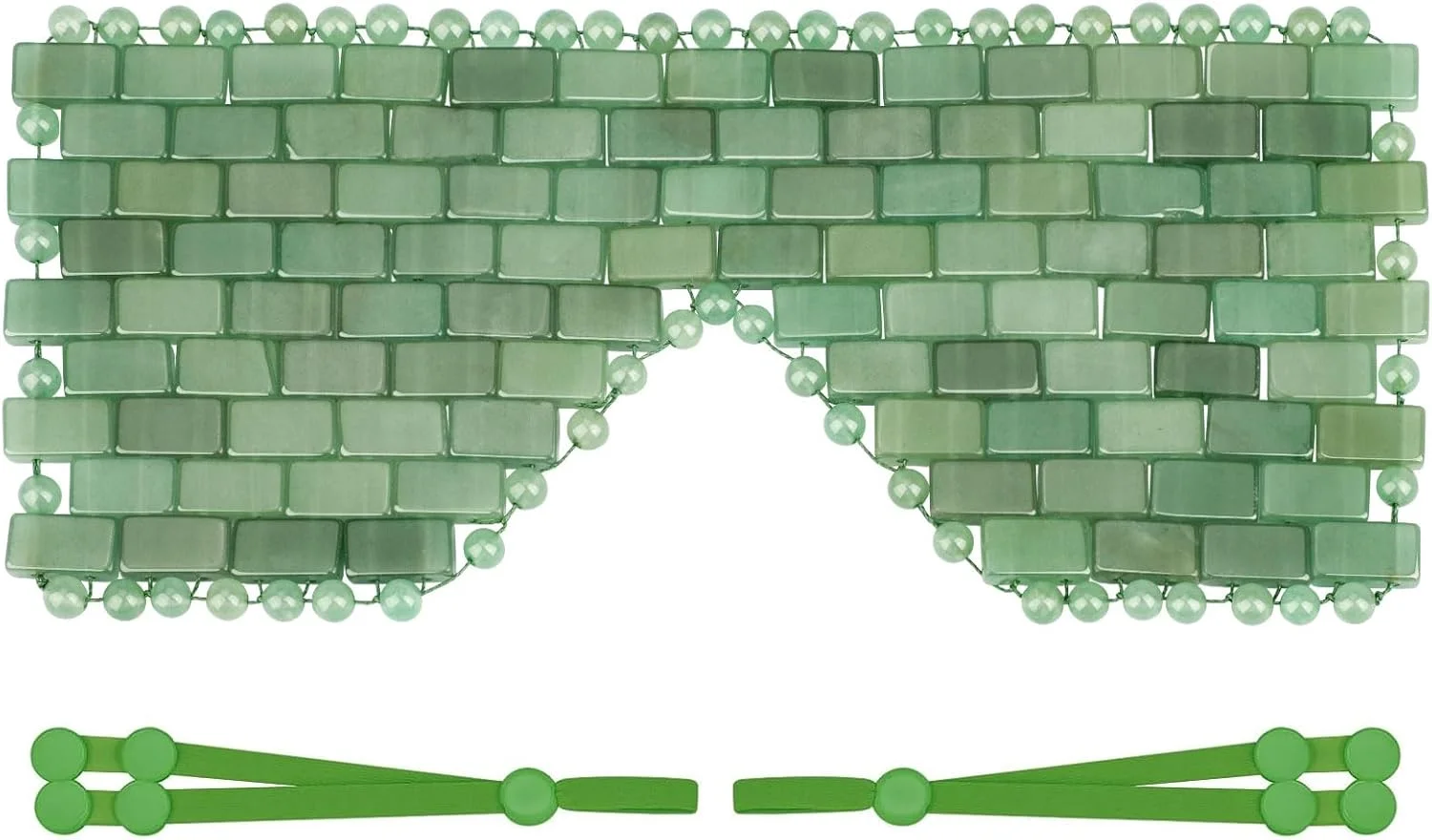 ماسک چشم یشم Ideayard، ماسک صورت خنک کننده، 100% کوارتز آونتورین طبیعی، رفع چین و چروک، پف و تسکین میگرن