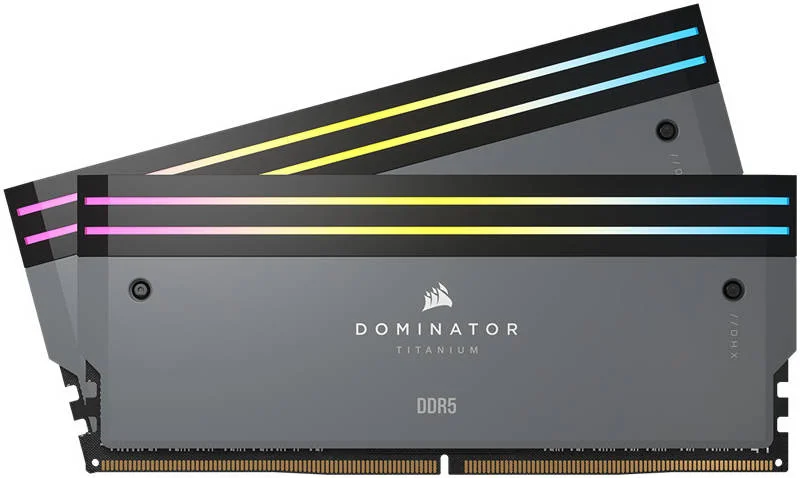 کیت حافظه دسکتاپ 64 گیگابایتی (2x32GB) DDR5 RGB کرسیر Dominator Titanium، سرعت حافظه 6000 مگاهرتز، تاخیر CL30 CAS، ولتاژ حافظه 1.40 ولت، 288 پین، XMP / AMD، سازگار با iCUE، خاکستری | CMP64GX5M2B6000Z30 کیت حافظه دسکتاپ 64 گیگابایتی (2x32GB) DDR5 RGB کرسیر Dominator Titanium، سرعت حافظه 6000 مگاهرتز، تاخیر CL30 CAS، ولتاژ حافظه 1.40 ولت، 288 پین، XMP / AMD، سازگار با iCUE، خاکستری | CMP64GX5M2B6000Z30