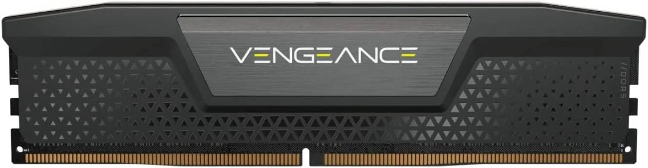 کیت حافظه دسکتاپ کرسیر VENGEANCE با ظرفیت 16 گیگابایت (1x16GB)، سرعت حافظه 5200 مگاهرتز، تاخیر تست شده 40-40-40-77، ولتاژ حافظه 1.25 ولت، XMP 3.0، 288 پین، PMIC اورکلاک، مشکی | CMK16GX5M1B5200C40