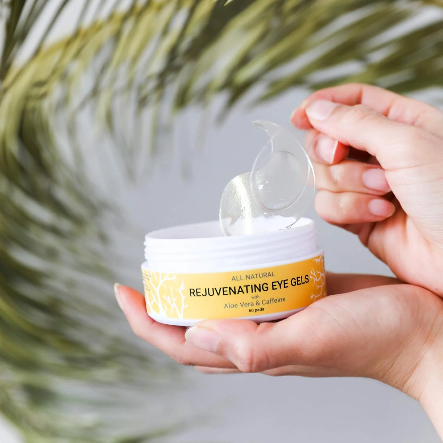 پدهای زیر چشم و ماسک هیدروژل کافئین طبیعی Doppeltree (60 عدد) - درمان ضد پیری برای خطوط پنجه کلاغی، پف، چروک، حلقه های تیره - فرموله شده در سان فرانسیسکو