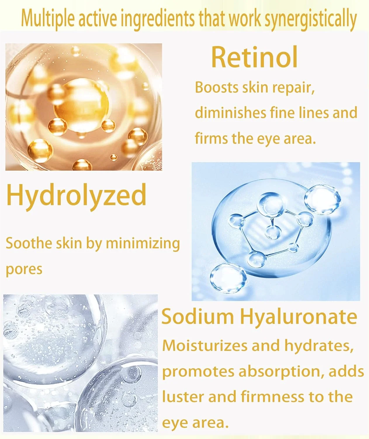 ماسک دور چشم هیدرا-ژل رتینول LANBENA، پچ های کلاژن برای مراقبت از پوست، ژل اسید هیالورونیک برای مرطوب کردن، رفع سیاهی دور چشم و پف زیر چشم (بسته بندی جدید) ماسک دور چشم هیدرا-ژل رتینول LANBENA، پچ های کلاژن برای مراقبت از پوست، ژل اسید هیالورونیک برای مرطوب کردن، رفع سیاهی دور چشم و پف زیر چشم (بسته بندی جدید)