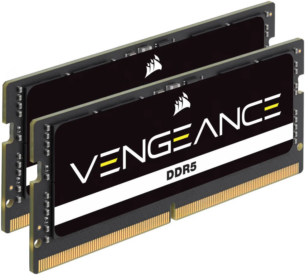 حافظه لپ تاپ کرسیر Vengeance 16GB (2x8GB) DDR5 SO-DIMM، سرعت تست شده 4800MHz، تاخیر CL40 CAS، ولتاژ تست شده 1.10V، 262 پین، مشکی | CMSX16GX5M2A4800C40 حافظه لپ تاپ کرسیر Vengeance 16GB (2x8GB) DDR5 SO-DIMM، سرعت تست شده 4800MHz، تاخیر CL40 CAS، ولتاژ تست شده 1.10V، 262 پین، مشکی | CMSX16GX5M2A4800C40