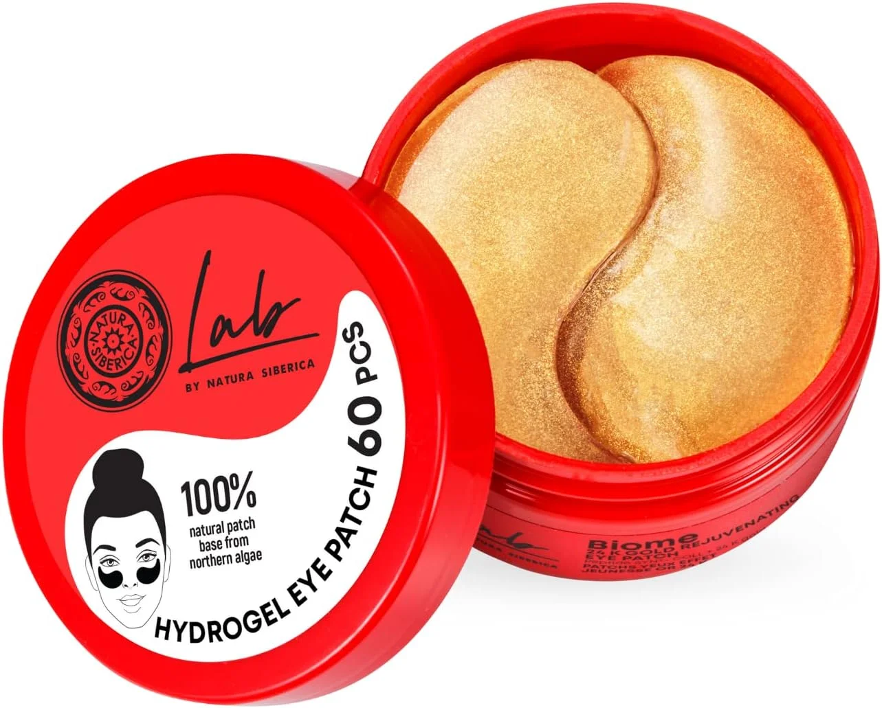 پچ دور چشم احیا کننده حاوی طلای 24 عیار ناتورا Siberica Biome، 60 عدد پچ دور چشم احیا کننده حاوی طلای 24 عیار ناتورا Siberica Biome، 60 عدد