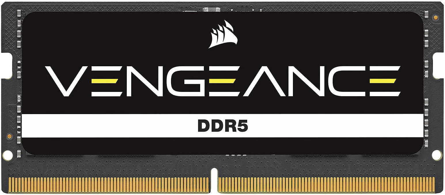 حافظه لپ تاپ کرسیر Vengeance 16GB (2x8GB) DDR5 SO-DIMM، سرعت تست شده 4800MHz، تاخیر CL40 CAS، ولتاژ تست شده 1.10V، 262 پین، مشکی | CMSX16GX5M2A4800C40 حافظه لپ تاپ کرسیر Vengeance 16GB (2x8GB) DDR5 SO-DIMM، سرعت تست شده 4800MHz، تاخیر CL40 CAS، ولتاژ تست شده 1.10V، 262 پین، مشکی | CMSX16GX5M2A4800C40