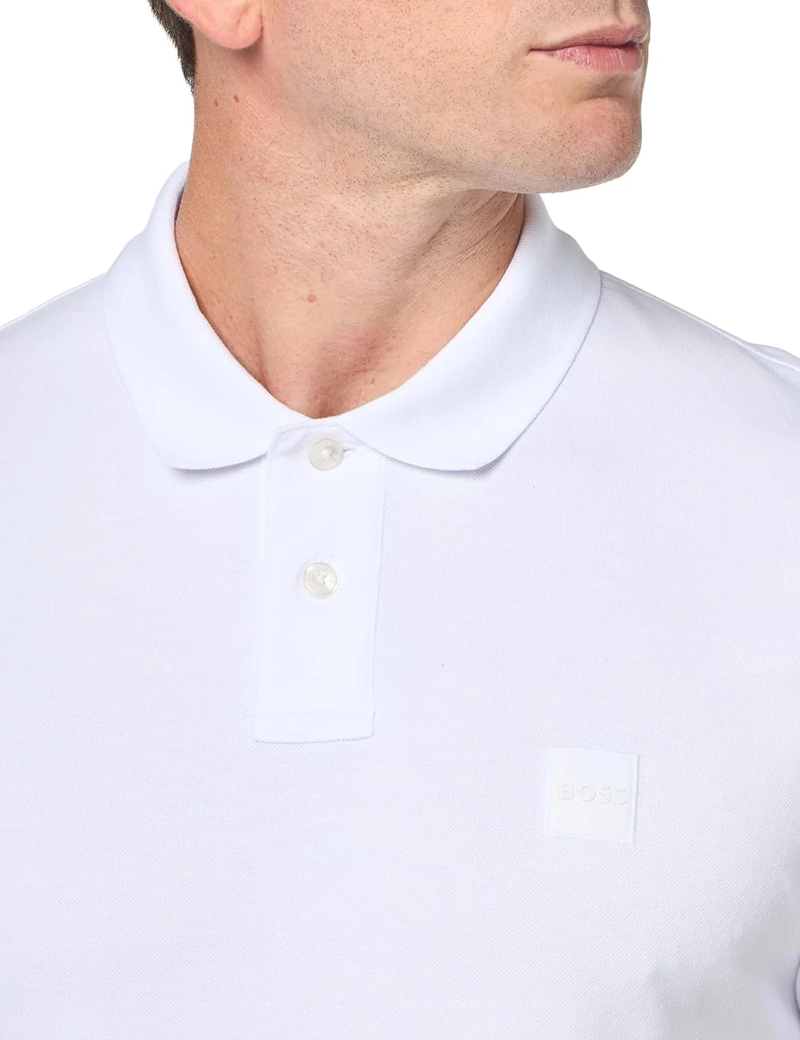 پولوشرت مردانه BOSS با لوگوی مربعی و فیت اسلیم پولوشرت مردانه BOSS با لوگوی مربعی و فیت اسلیم
