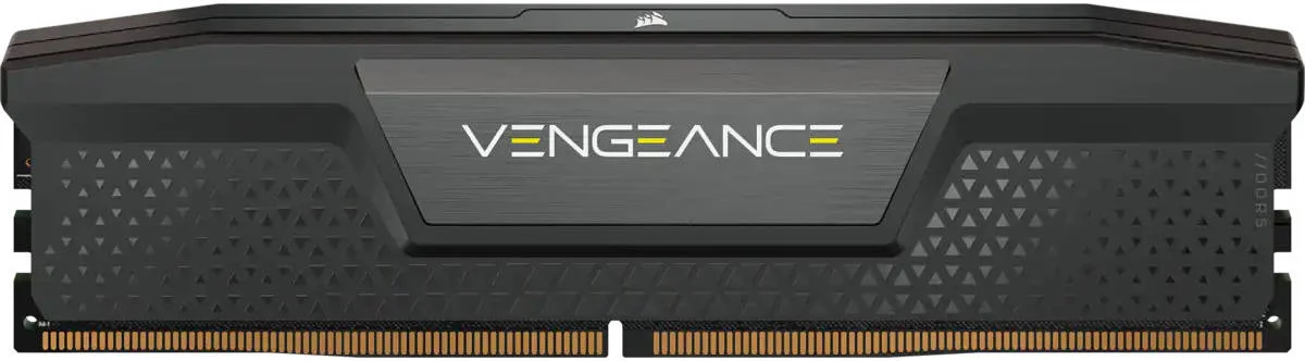 حافظه رم دسکتاپ کرسیر VENGEANCE با ظرفیت 32 گیگابایت (2x16GB) DDR5 DRAM، سرعت تست شده 7000 مگاهرتز، تاخیر 34-42-42-96، رتبه PC5-56000، XMP 3.0، 288 پین، ولتاژ 1.1، Extreme OC PMIC، مشکی | CMK32GX5M2X7000C34