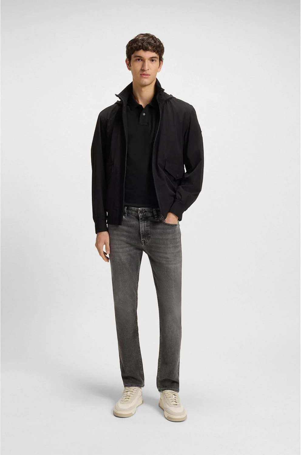 پولوشرت مردانه BOSS مدل Passenger Slim Fit کشی نخی با لوگو پولوشرت مردانه BOSS مدل Passenger Slim Fit کشی نخی با لوگو