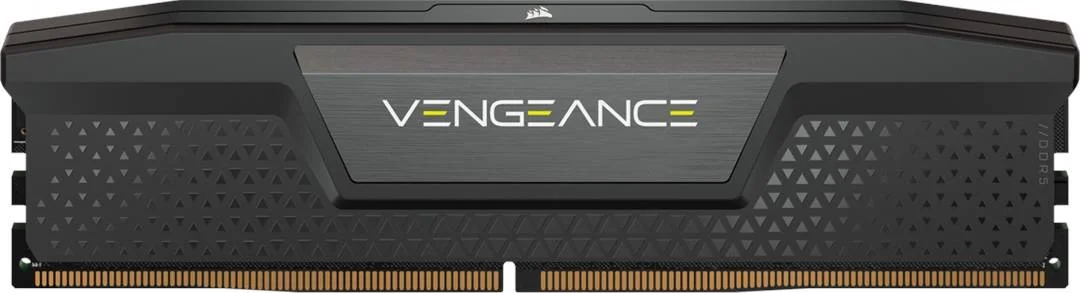 کیت حافظه دسکتاپ 64 گیگابایتی (2x32 گیگابایت) DDR5 کرسیر VENGEANCE، سرعت حافظه 5600 مگاهرتز، تاخیر تست شده 36-36-36-76، ولتاژ حافظه 1.25 ولت، XMP 3.0، 288 پین، Overclock PMIC، مشکی | CMK64GX5M2B5600C36