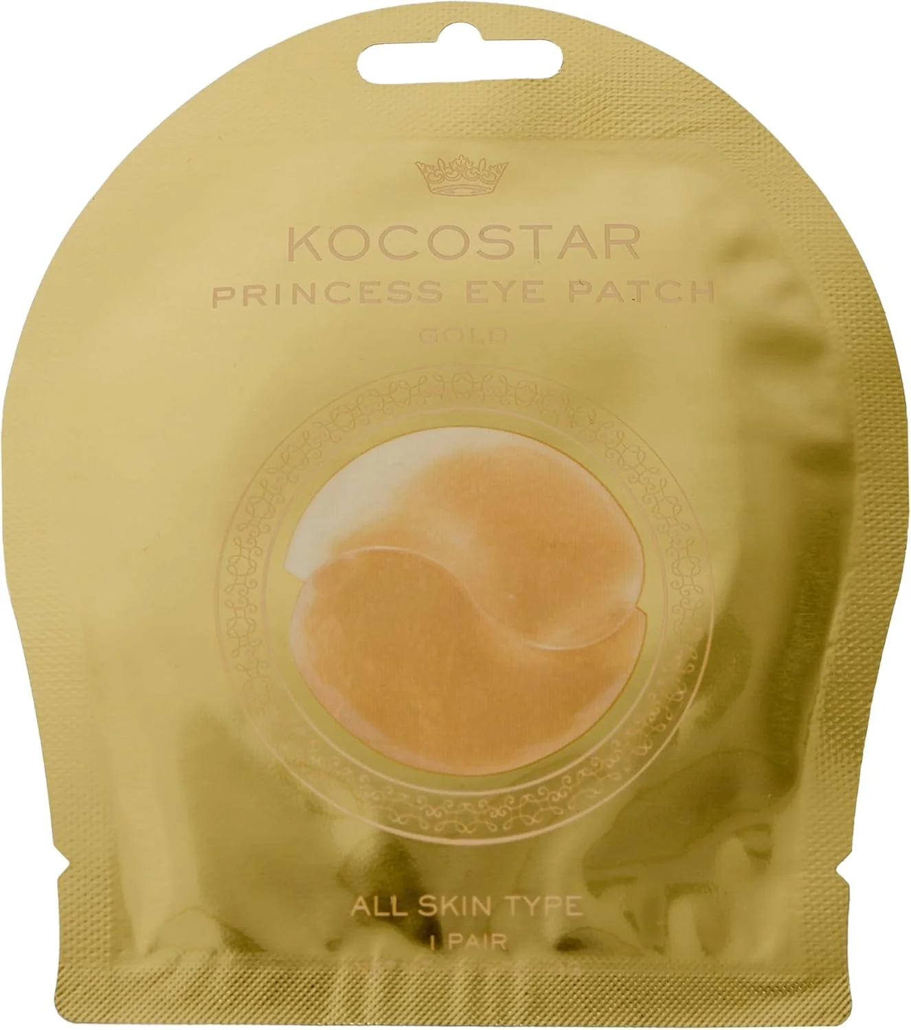 ماسک زیر چشم پرنسس طلایی Kocostar | درمان ماسک زیر چشم | برای انواع پوست | راه حل فوری برای پف زیر چشم | 1 جفت