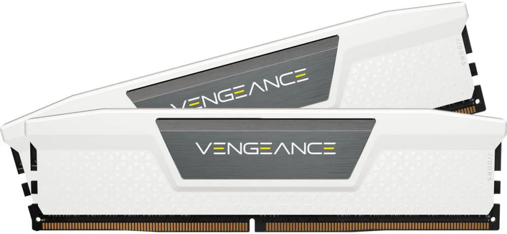 حافظه رم 64 گیگابایتی (2x32GB) DDR5 کرسیر Vengeance، سرعت 5200 مگاهرتز، تاخیر تست شده C40، پروفایل عملکرد Intel XMP 3.0، فرمت DIMM، 288 پین، ولتاژ 1.25 ولت، سفید | CMK64GX5M2B5200C40W حافظه رم 64 گیگابایتی (2x32GB) DDR5 کرسیر Vengeance، سرعت 5200 مگاهرتز، تاخیر تست شده C40، پروفایل عملکرد Intel XMP 3.0، فرمت DIMM، 288 پین، ولتاژ 1.25 ولت، سفید | CMK64GX5M2B5200C40W
