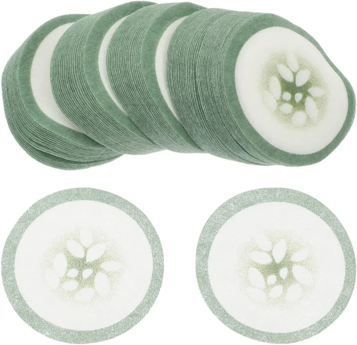 20 عدد پد زیر چشم یکبار مصرف با طرح خیار، پدهای چشمی غیر بافته، ابزار مراقبت از چشم برای استفاده خانگی، مسافرت و سالن