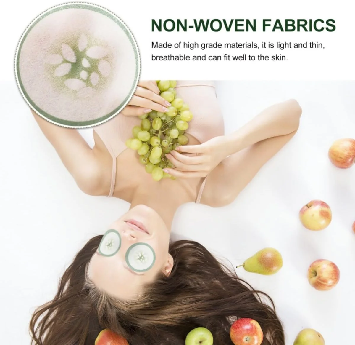 20 عدد پد زیر چشم یکبار مصرف با طرح خیار، پدهای چشمی غیر بافته، ابزار مراقبت از چشم برای استفاده خانگی، مسافرت و سالن