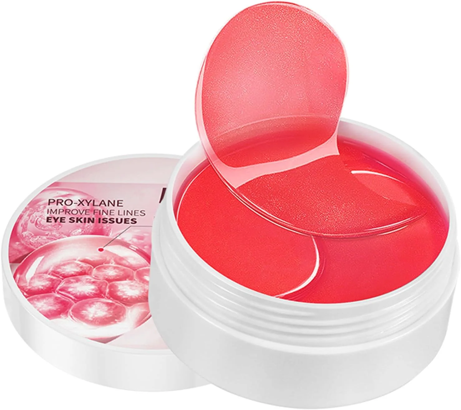 پدهای کلاژن مکمل دور چشم، پدهای ژلی زیر چشم، ماسک زیر چشم برای رفع پف و کاهش سیاهی دور چشم، پد دور چشم پرو-زایلان (C-Xyloside)