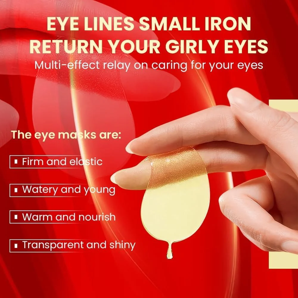 کانزا - ماسک دور چشم کلاژن مکمل 120 عددی (60 جفت) | پدهای زیر چشم برای سیاهی دور چشم و درمان ضد پیری | پچ های درمان چشم طلای 24 عیار | پچ کلاژن ضد پیری دور چشم | پچ هیدروژل