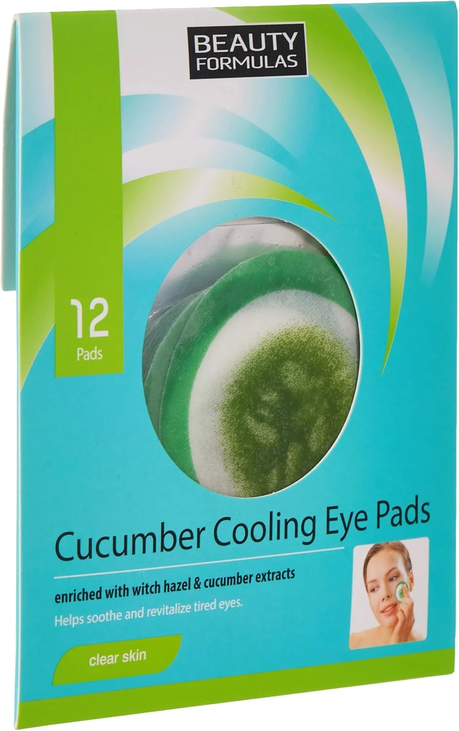 پدهای خنک کننده دور چشم خیار بیوتی فرمولاس، 12 عدد