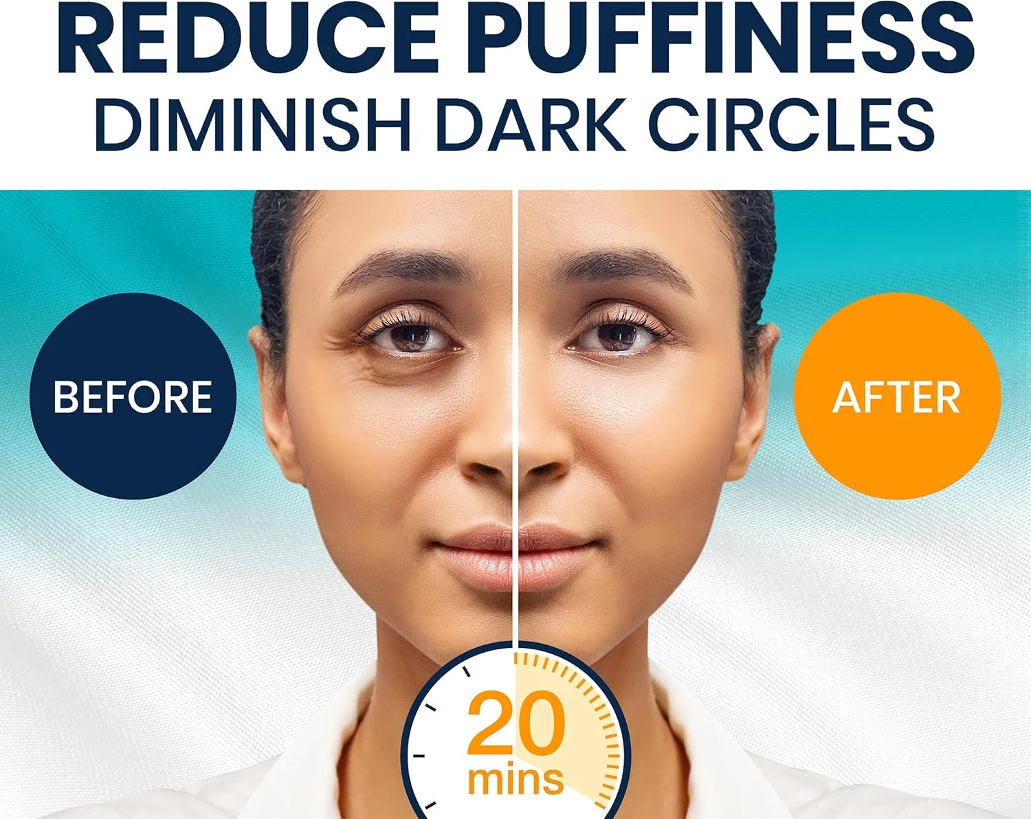 پدهای زیر چشم استایلیا برای پف و تیرگی دور چشم (30 جفت)، ماسک زیر چشم کلاژن دریایی با ویتامین C، اسید هیالورونیک، عصاره مروارید، ماسک چشم برای تیرگی و پف