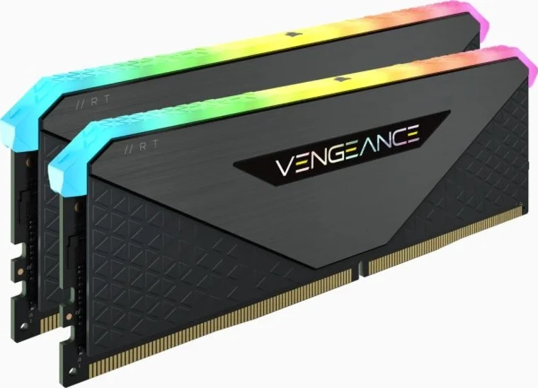 حافظه رم دسکتاپ 16 گیگابایتی (2x8GB) کرسیر Vengeance RGB RT، DDR4 3200، پین 288، بهینه شده برای AMD | CMN16GX4M2Z3200C16