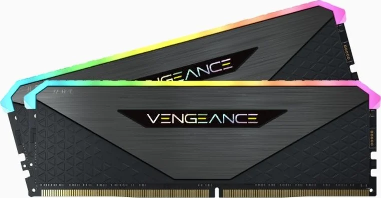 حافظه رم دسکتاپ 16 گیگابایتی (2x8GB) کرسیر Vengeance RGB RT، DDR4 3200، پین 288، بهینه شده برای AMD | CMN16GX4M2Z3200C16